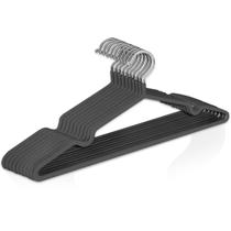 Cabides De Metal Emborrachado Adulto Roupa Calça 10 Unidades