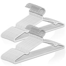 Cabides De Metal Emborrachado Adulto Roupa Calça 30 Unidades