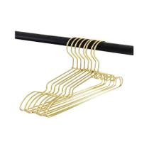 Cabides De Metal Leves E Resistentes Prata E Dourado Para Camisas, Camisetas E Blusas