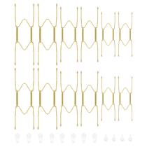 Cabides de placa Bilillo em aço inoxidável 6/8/10 polegadas 12 peças