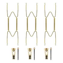 Cabides de placa Cloverdale Supply em aço inoxidável de 8 a 10 polegadas (3 unidades)