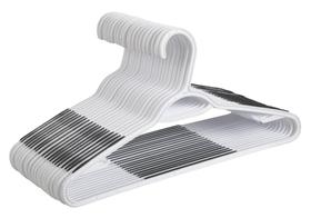 Cabides de plástico Finnhomy, pacote com 50 roupas, almofadas antiderrapantes