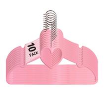 Cabides de plástico Tuccor Heavy Duty para adultos (pacote com 10 - rosa) Cabides de plástico Tuccor Heavy Duty para adultos (pacote com 10 - rosa)