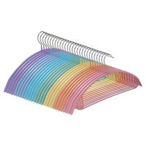 Cabides de roupa MOPALL, pacote com 28 unidades, revestimento de PVC antiderrapante, metal