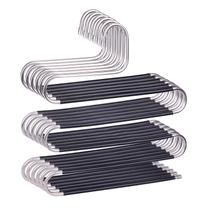 Cabides de roupas devesanter Space Save, antiderrapantes, pacote com 6 unidades em forma de S Cabides de roupas devesanter Space Save, antiderrapantes, pacote com 6 unidades em forma de S