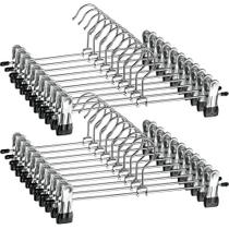 Cabides de Roupas ZOBER com Presilhas de Metal para Calças e Saias Pacote com 20 Cabides de Roupas ZOBER com Presilhas de Metal para Calças e Saias Pacote com 20