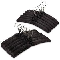 Cabides de tecido para roupas acolchoadas Florida Brands Women Black x12 Cabides de tecido para roupas acolchoadas Florida Brands Women Black x12