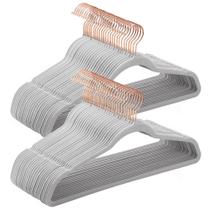 Cabides de Veludo Antideslizantes SONGMICS 50 Unidades Dourado Rosé