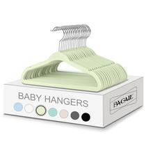 Cabides de veludo BAGAIL Kids, 28 cm, creme de limão, pacote com 50 Cabides de veludo BAGAIL Kids, 28 cm, creme de limão, pacote com 50