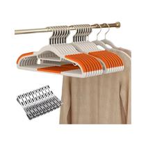 Cabides De Veludo Reforçados Para Roupas, Conjunto De 30 Peças, Antiderrapantes, 10 Cabides, 20 Cabides De Veludo Reforçados Para Roupas, Conjunto De 30 Peças, Antiderrapantes, 10 Cabides, 20