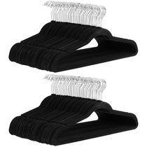 Cabides de Veludo Slim Amazon Basics - Pacote com 100 - Antiderrapantes
