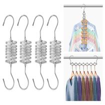 Cabides dobráveis de metal economizadores de espaço Topupth, kit com 4 Cabides dobráveis de metal economizadores de espaço Topupth, kit com 4