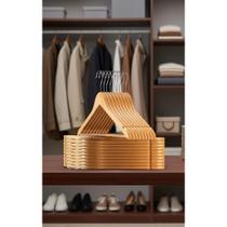 Cabides Madeira Premium 10 Unidades: Organização Perfeita