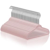 Cabides para bebês Casafield Velvet 50 unidades - Tamanho 11 - Rosa claro Cabides para bebês Casafield Velvet 50 unidades - Tamanho 11 - Rosa claro