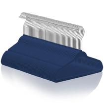 Cabides para bebês Casafield Velvet Flocked, tamanho 11 - azul royal