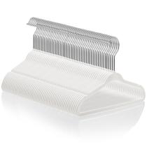 Cabides para bebês Casafield Velvet Flocked, tamanho 11, marfim, x50