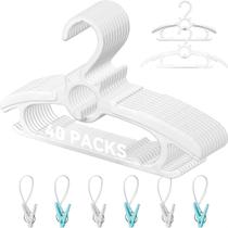 Cabides para bebês Funamily, pacote com 40, extensíveis, antiderrapantes, brancos Cabides para bebês Funamily, pacote com 40, extensíveis, antiderrapantes, brancos