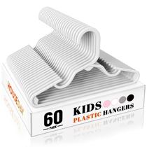 Cabides para bebês HOUSE DAY Premium, pacote com 60, 28 cm, plástico branco Cabides para bebês HOUSE DAY Premium, pacote com 60, 28 cm, plástico branco