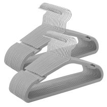 Cabides para bebês SONGMICS, pacote com 50, antiderrapantes, veludo, pomba, cinza