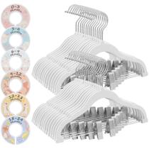 Cabides para bebês SONGMICS UCRF013W30, pacotes de 30 com 6 divisórias brancas Cabides para bebês SONGMICS UCRF013W30, pacotes de 30 com 6 divisórias brancas