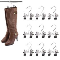 Cabides para botas SUNTRADE com clipes duplos ajustáveis, conjunto de 9 Cabides para botas SUNTRADE com clipes duplos ajustáveis, conjunto de 9