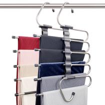 Cabides para calças FeeraHozer Magic Space Saving, pacote com 2 clipes Cabides para calças FeeraHozer Magic Space Saving, pacote com 2 clipes