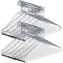 Cabides para lavagem a seco Yuntau 16 Wire Hangers Bulk Silver x50 Cabides para lavagem a seco Yuntau 16 Wire Hangers Bulk Silver x50
