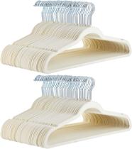 Cabides para roupas Amazon Basics Slim Velvet, pacote antiderrapante, 100