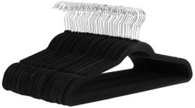 Cabides para roupas Amazon Basics Slim Velvet, pacote antiderrapante, 50