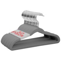 Cabides para roupas de bebê Wellong Velvet 11 polegadas, pacote com 32 unidades, cinza Cabides para roupas de bebê Wellong Velvet 11 polegadas, pacote com 32 unidades, cinza