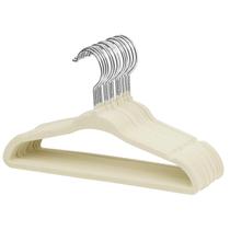 Cabides para roupas infantis MangoTree Velvet, pacote com 15, bege