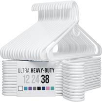 Cabides para roupas NEATERIZE Ultra Heavy Duty Plastic, pacote com 38
