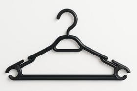 Cabides Para Roupas Reforçado 8 Pçs De Plástico Preto Cabides Para Roupas Reforçado 8 Pçs De Plástico Preto