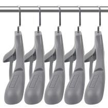 Cabides para Ternos DEDU Kit com 10 Unidades Cinza Extra Largos 45 cm Antideslizantes Cabides para Ternos DEDU Kit com 10 Unidades Cinza Extra Largos 45 cm Antideslizantes