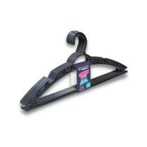 Cabides Preto Super Resistente Roupas Adulto Grandes Design Moderno Leve Conjunto 5 Peças em 1 Kit