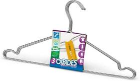 Cabides tintureiro com cavas cromado 3 unidades - Arthi. Cabides tintureiro com cavas cromado 3 unidades - Arthi.