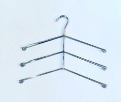 Cabides Triplo para Camisas 30 Peças Cromado