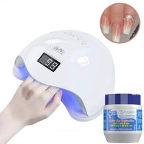 Cabine de LED UV Sun 5 Digital 48w Unha Gel Acrigel Secagem Rápida + Creme Mãos