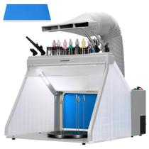 Cabine de pintura aerógrafa VIVOHOME portátil com luzes LED Cabine de pintura aerógrafa VIVOHOME portátil com luzes LED