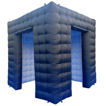 Cabine fotográfica inflável SAYOK Cube 2,5 m com luz LED preta