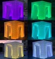 Cabine fotográfica inflável SAYOK portátil branca 2,5x2,5m