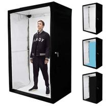 Cabine Fotográfica LED Studio Box 2 Metros com 3 Fundos - TUDOPRAFOTO