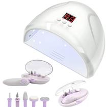 Cabine LED Secagem Rápida Gel Unhas Lâmpada Portátil Completa Kit Manicure