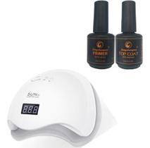 Cabine Led/uv 48w Bivolt Sun5 +super Brinde Top Coat Prime