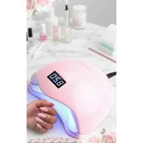 Cabine LED/UV Digital 48W Rosa - Secagem Rápida e Perfeita