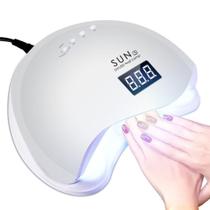 Cabine Led/uv Sun 5 Digital 48w Bivolt Sun Unhas Gel Acrígel - V&E ELETRO