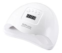 Cabine Sun 5 80w Branca Original Bivolt Uv/led Sensor Time