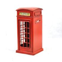Cabine telefônica britânica retrô Coin Bank Home Piggy Bank