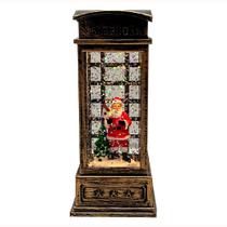 Cabine Telephone Papai Noel com Led 6x13cm DRM2251 Cabine Telephone Papai Noel com Led 6x13cm DRM2251