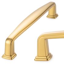 Cabinet Arch Pull KOOFIZO Square Foot em ouro escovado, pacote com 10 Cabinet Arch Pull KOOFIZO Square Foot em ouro escovado, pacote com 10